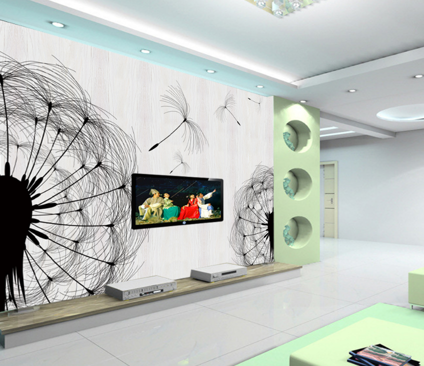 3D Dandelion Fly 076 Wallpaper AJ Wallpaper