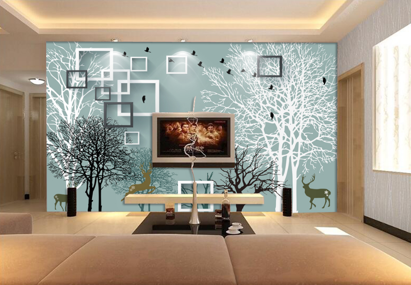 3D Small Deer 074 Wallpaper AJ Wallpaper