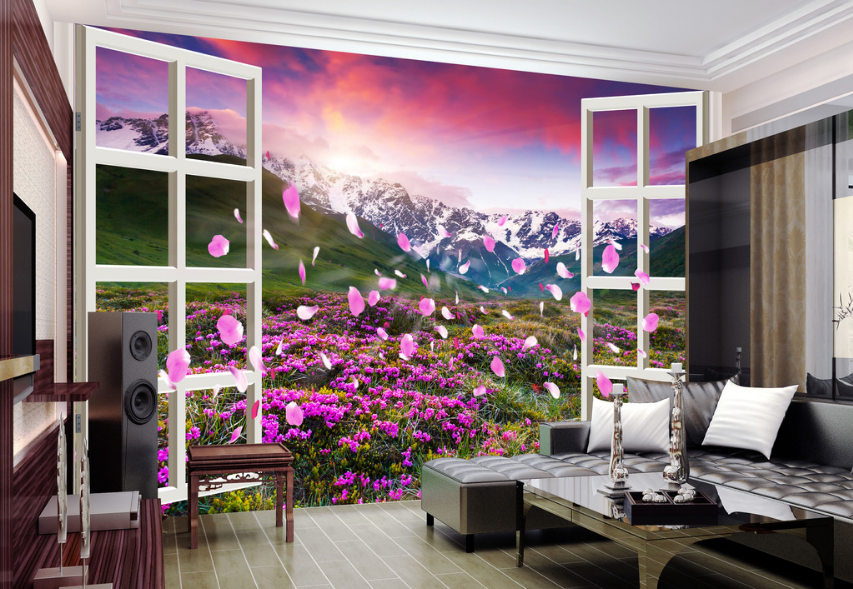 3D Petal Flutters 059 Wallpaper AJ Wallpaper