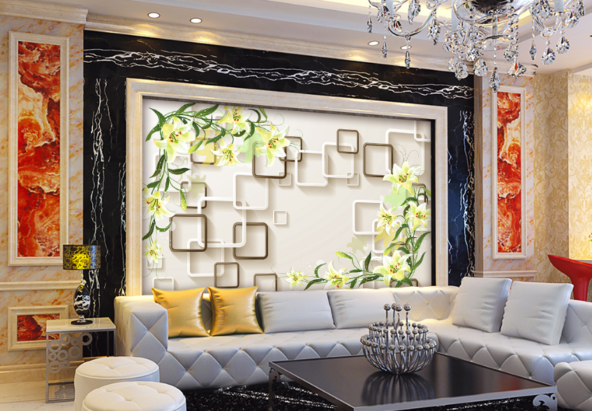 3D Overlapping Box 022 Wallpaper AJ Wallpaper