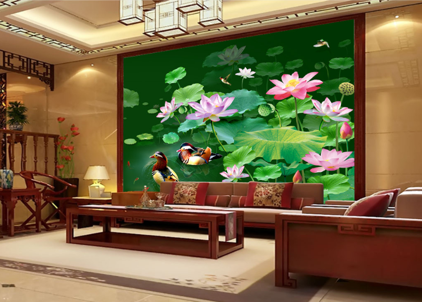 3D Mandarin Duck 013 Wallpaper AJ Wallpaper