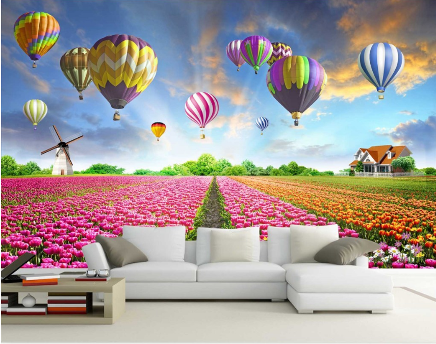 3D Hot Air Balloon 007 Wallpaper AJ Wallpaper