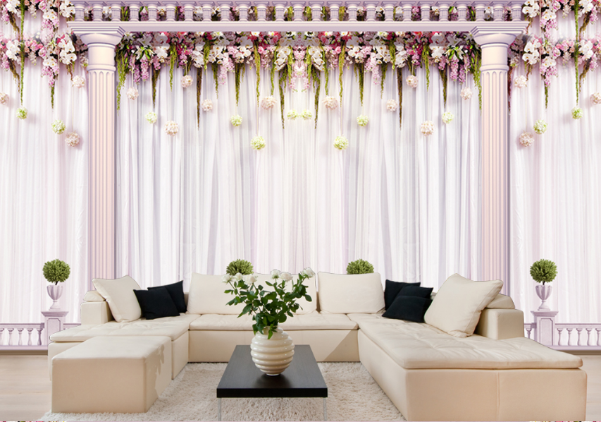 3D Flower Vanilla 577 Wallpaper AJ Wallpaper