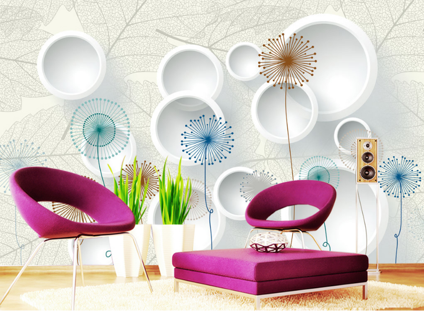 3D Circle Pattern 564 Wallpaper AJ Wallpaper