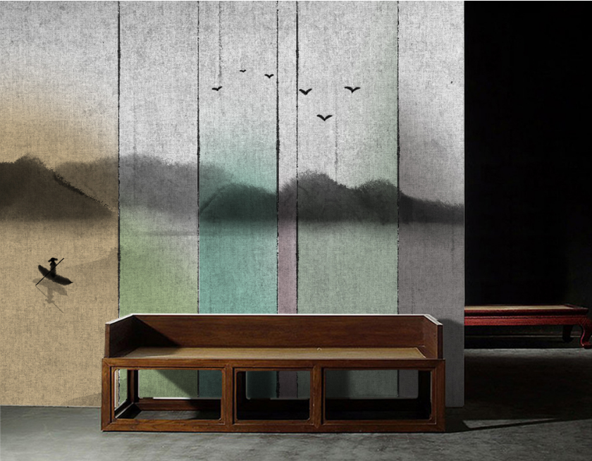 3D Fisherman Rowing 548 Wallpaper AJ Wallpaper