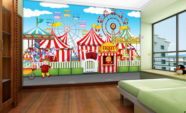 3D Amusement Park 443 Wallpaper AJ Wallpaper