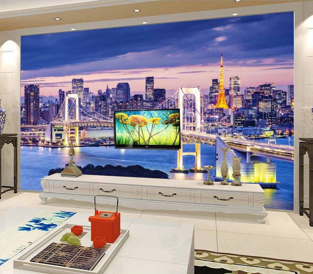 3D Night City 380 Wallpaper AJ Wallpaper