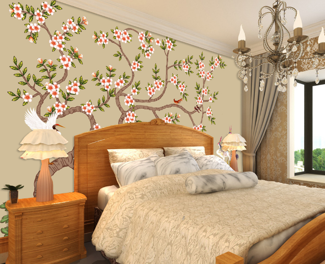 3D Crowned Crane 374 Wallpaper AJ Wallpaper