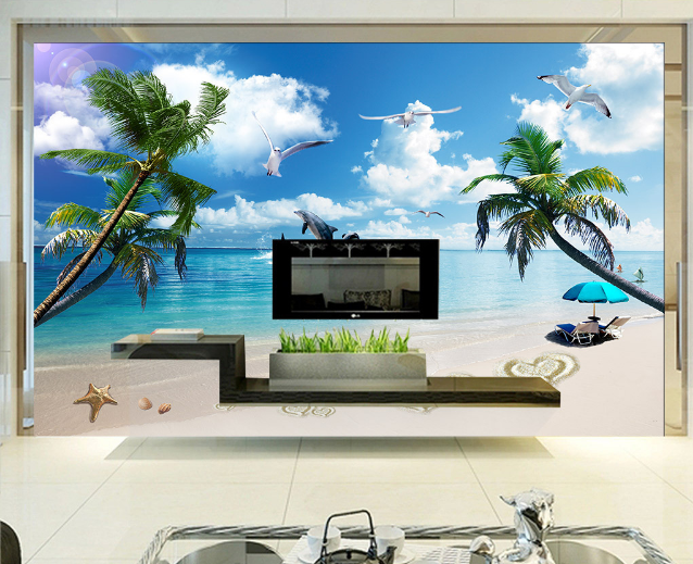 3D Caring Dolphins 370 Wallpaper AJ Wallpaper