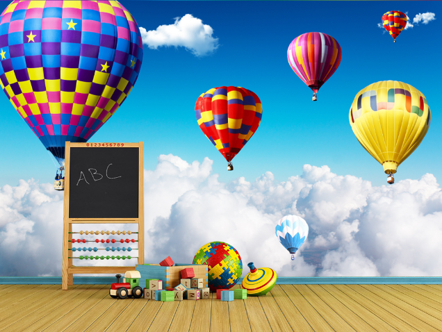 3D Hot Air Balloon 368 Wallpaper AJ Wallpaper