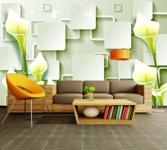 3D Beautiful Lily 345 Wallpaper AJ Wallpaper