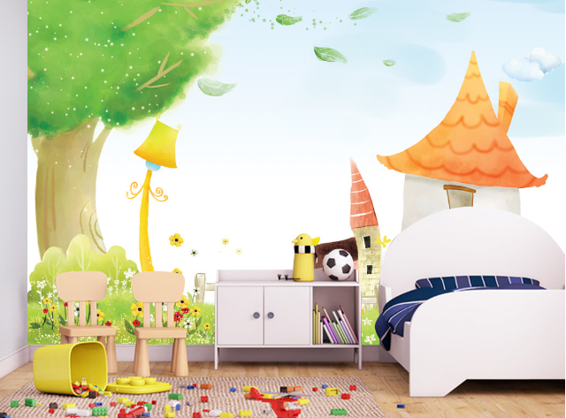 3D House Flower 342 Wallpaper AJ Wallpaper