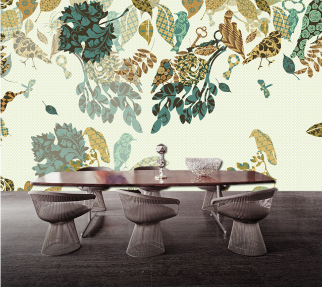 3D Plant Pattern 341 Wallpaper AJ Wallpaper