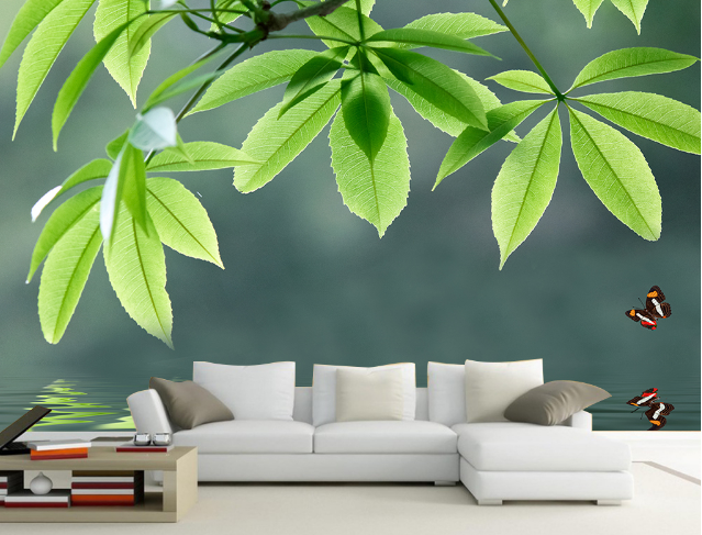 3D Branches And Leaves 324 Wallpaper AJ Wallpaper