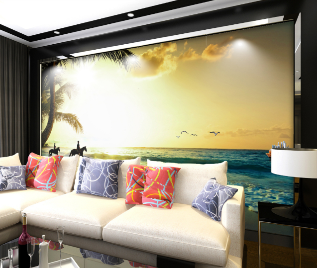 3D Sunshine Sea 319 Wallpaper AJ Wallpaper