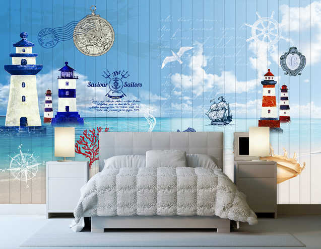 3D Lighthouse Sea 303 Wallpaper AJ Wallpaper