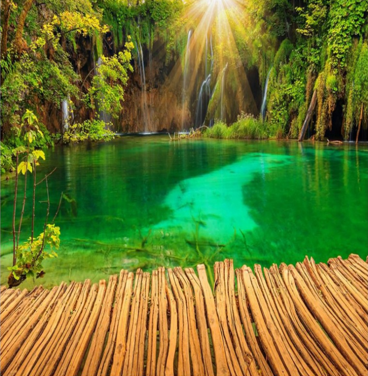 3D Lake Scenery 1016 Curtains Drapes Wallpaper AJ Wallpaper