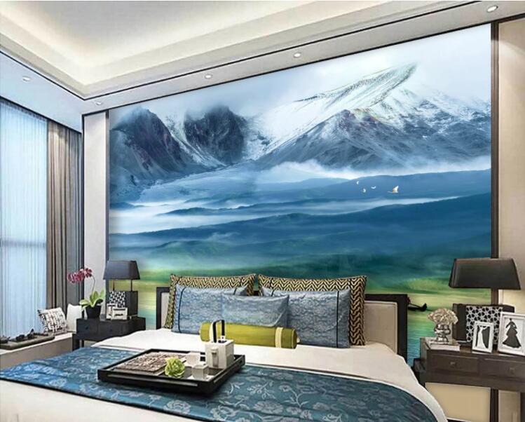 3D Snow Mountain WC883 Wall Murals