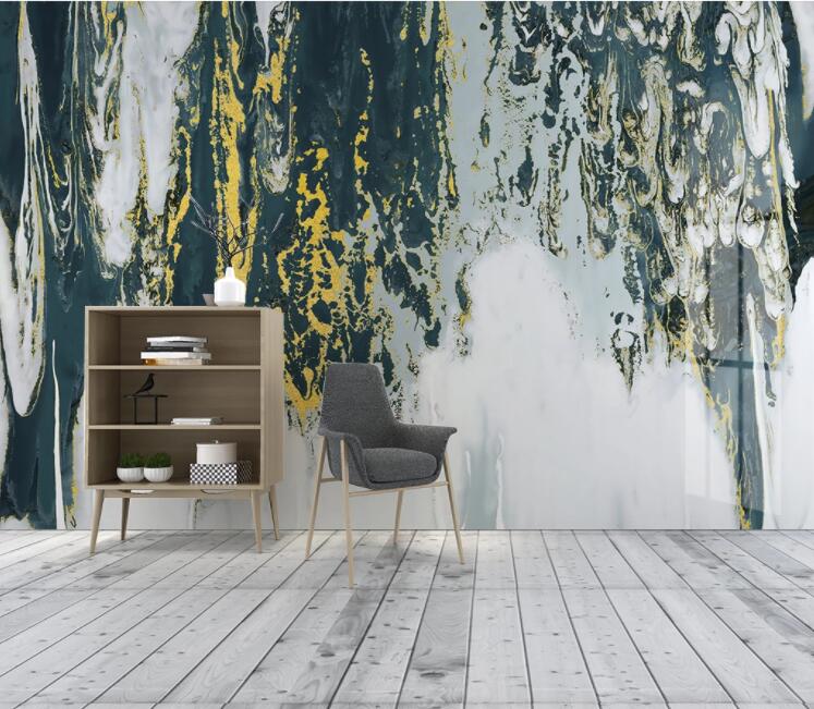 3D Green Abstract WC1825 Wall Murals