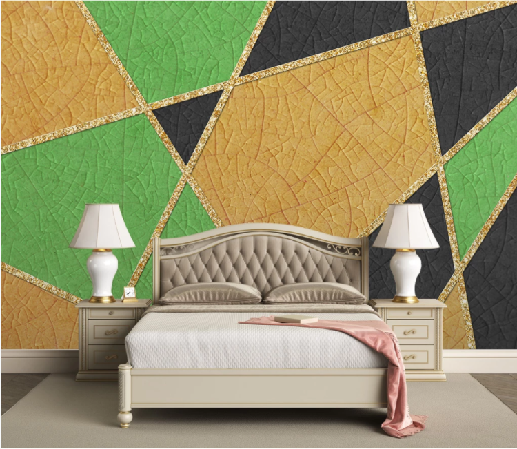 3D Golden Graphic WC2679 Wall Murals