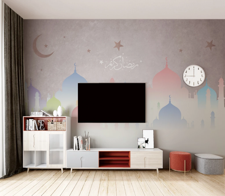 3D Color Building WC2380 Wall Murals
