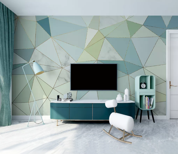 3D Triangle Graphics WC2200 Wall Murals