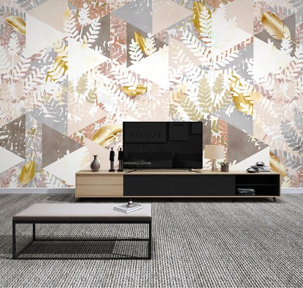 3D Feather Leaf WC1724 Wall Murals