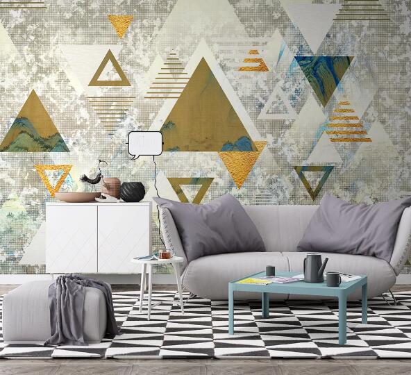 3D Triangle Pattern WC1674 Wall Murals