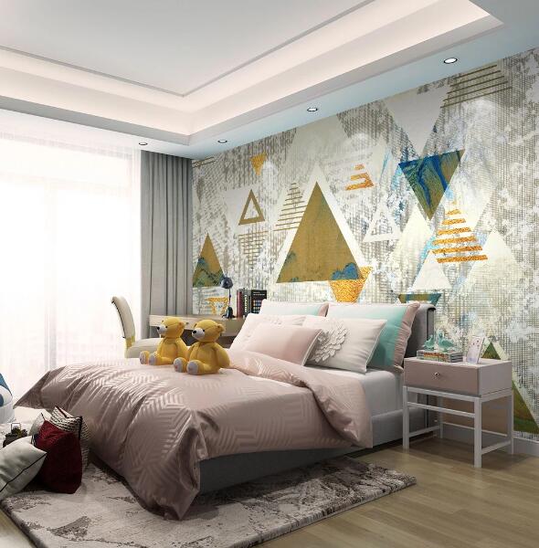 3D Triangle Pattern WC1674 Wall Murals