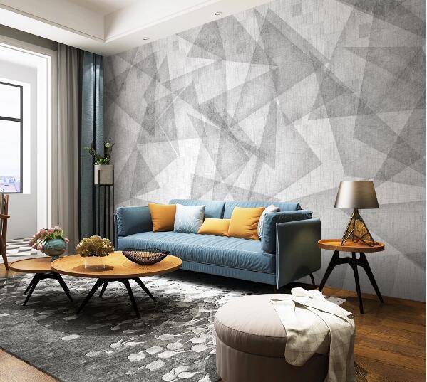 3D Transparent Triangle WC1606 Wall Murals