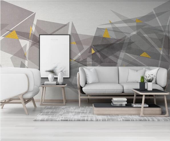 3D Golden Triangle WC1573 Wall Murals