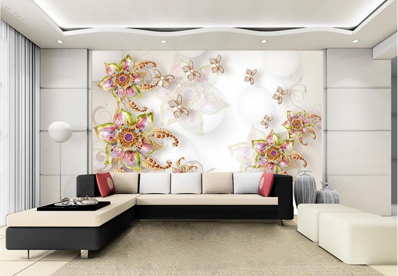 3D Crystal Butterfly WC301 Wall Murals