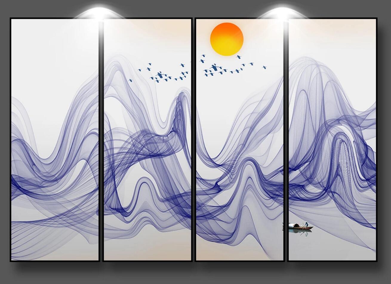 3D Wild Goose WC438 Wall Murals