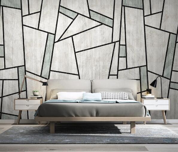 3D Square Line WC1422 Wall Murals