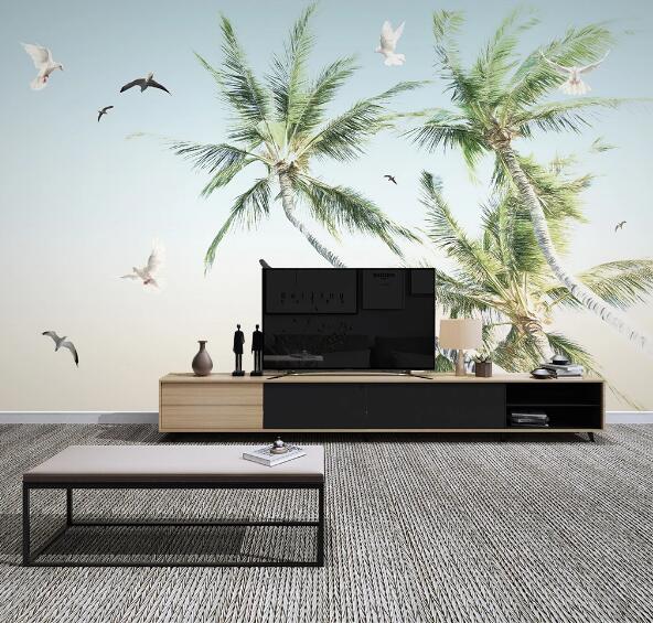 3D Seagull Tree WC1411 Wall Murals