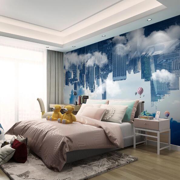 3D Balloon City WC1333 Wall Murals