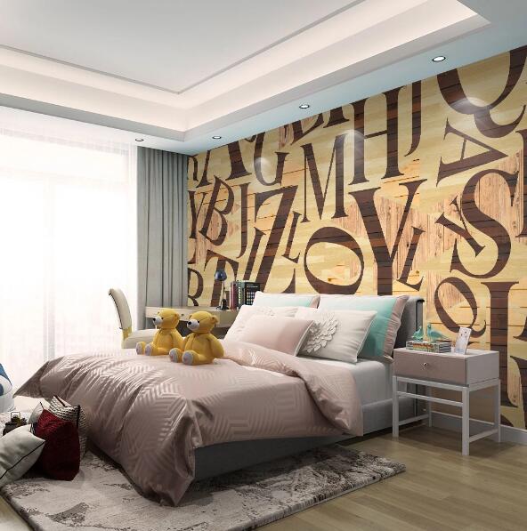 3D Alphabet Wall WC1285 Wall Murals