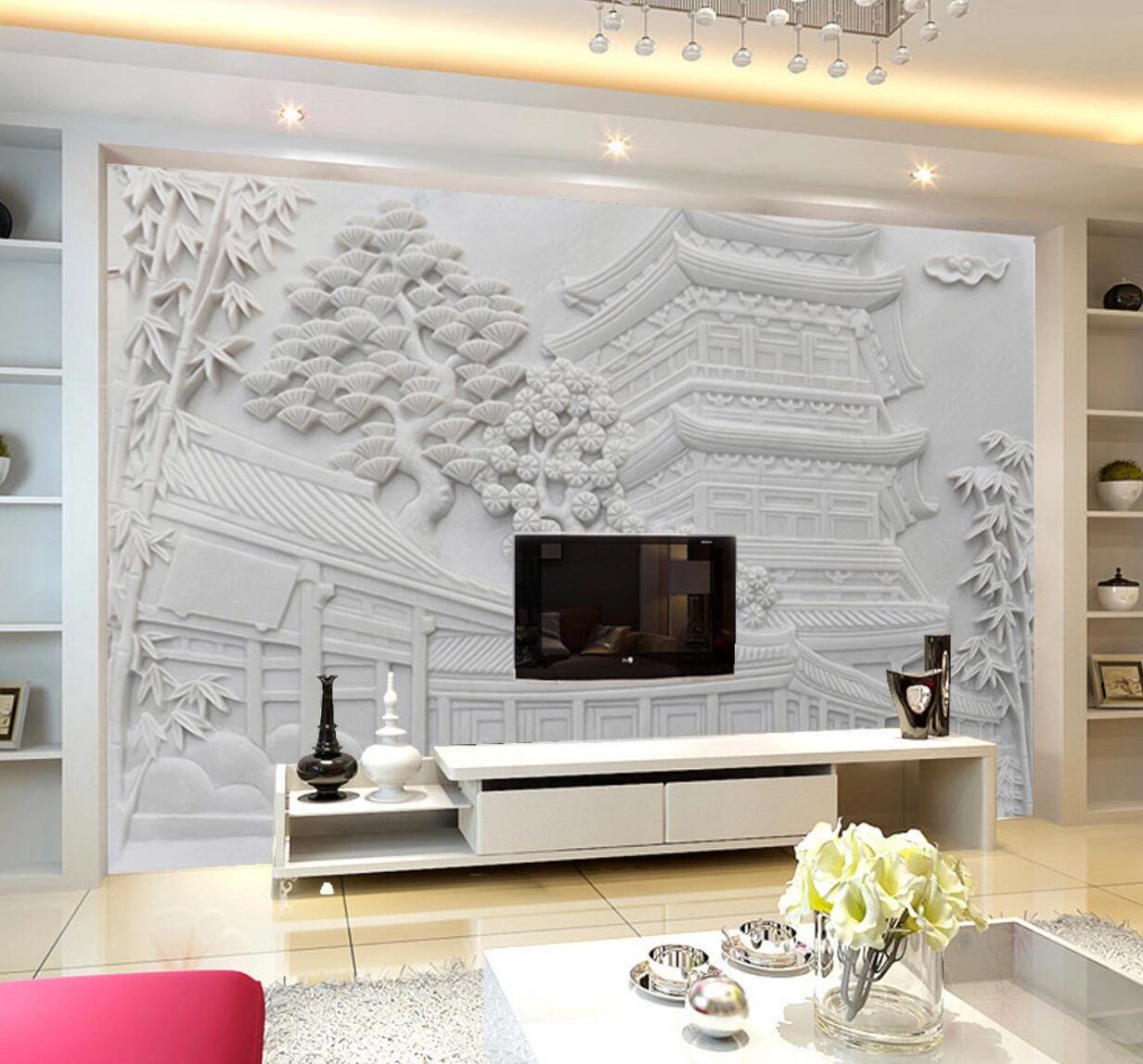 3D Carving Palace WC627 Wall Murals
