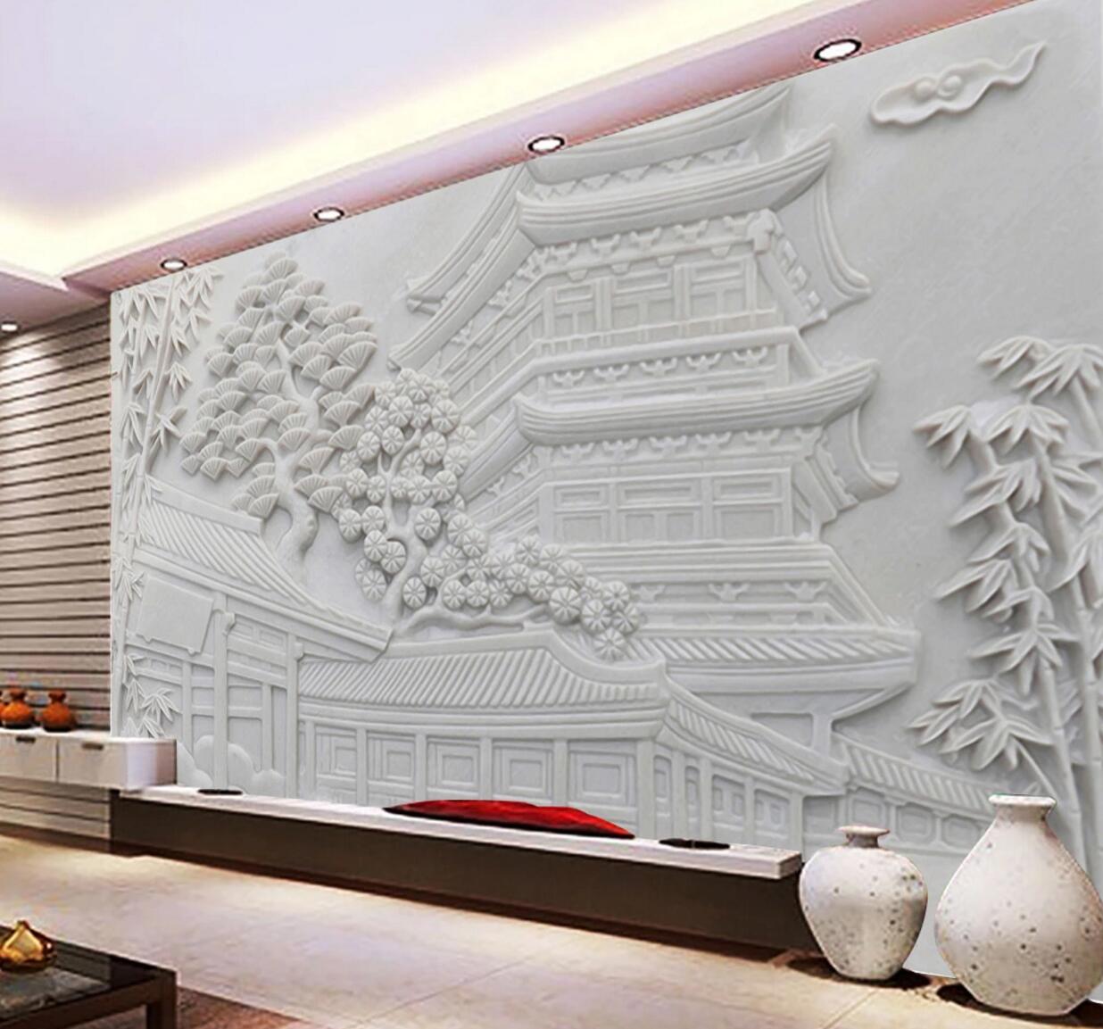 3D Carving Palace WC627 Wall Murals