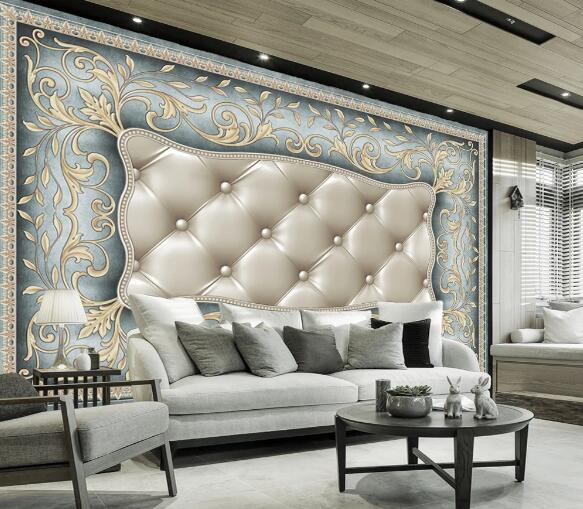 3D Floral Pattern WC1684 Wall Murals