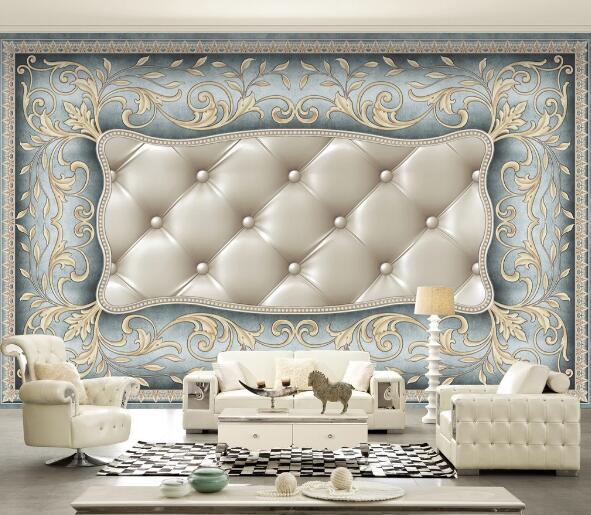 3D Floral Pattern WC1684 Wall Murals
