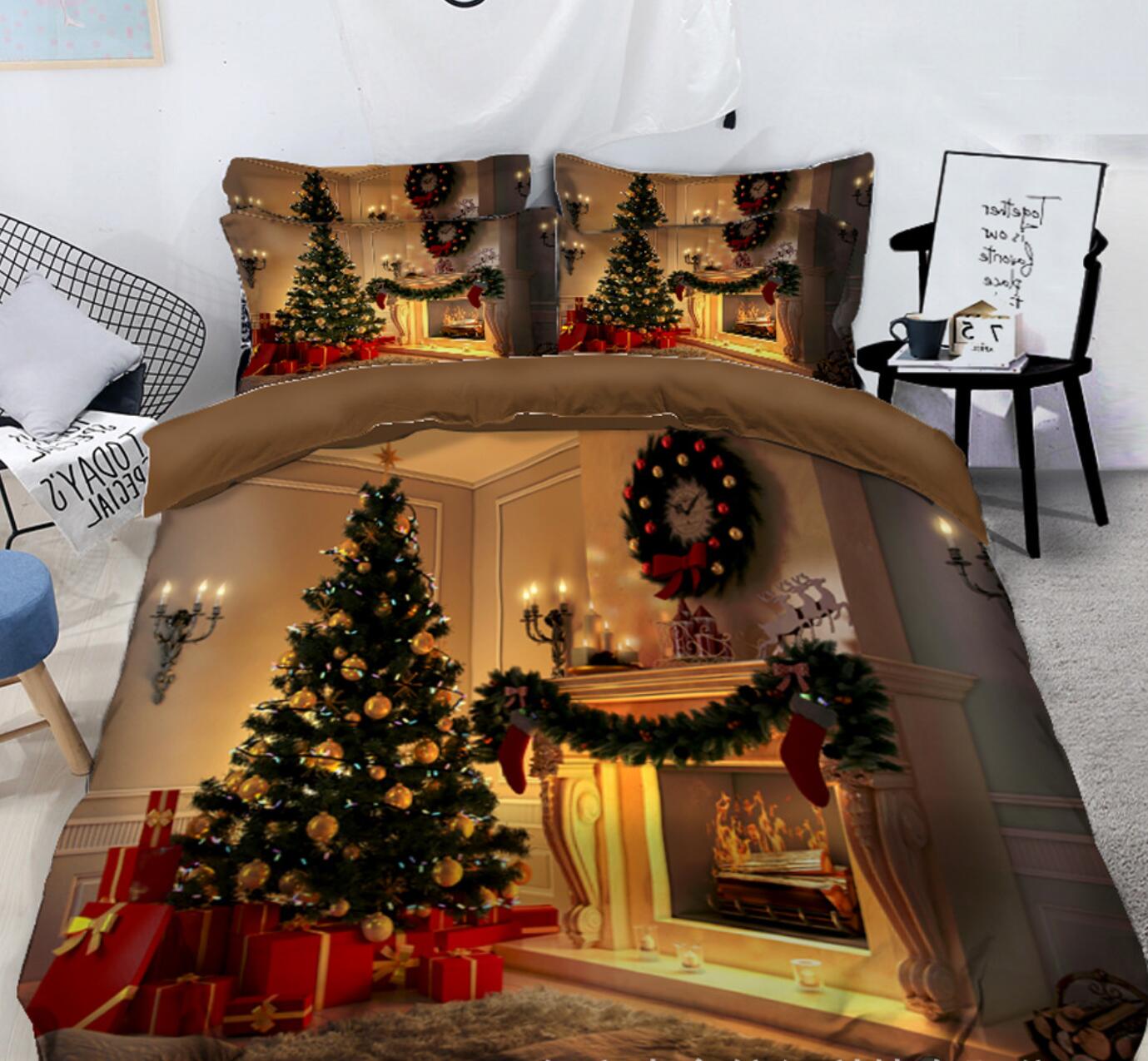 3D Christmas Tree 31186 Christmas Quilt Duvet Cover Xmas Bed Pillowcases