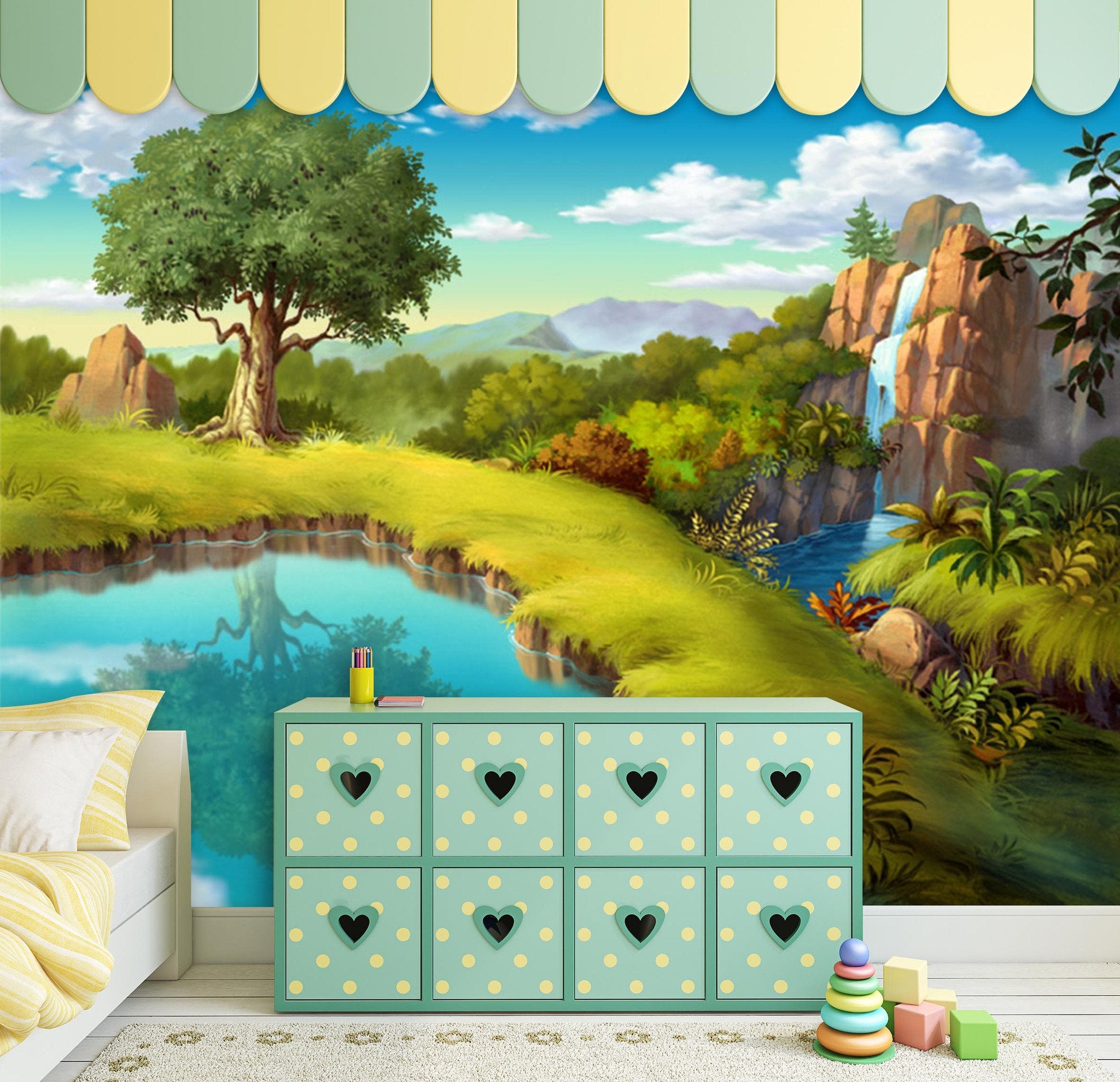 3D Village Scenery 25 Wallpaper AJ Wallpaper