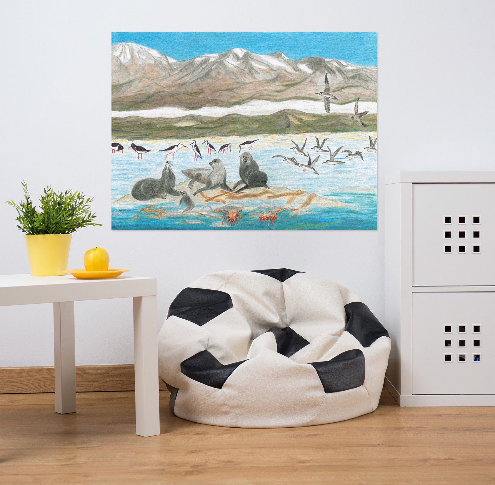 3D Arctic Sea Lion 016 Michael Sewell Wall Sticker