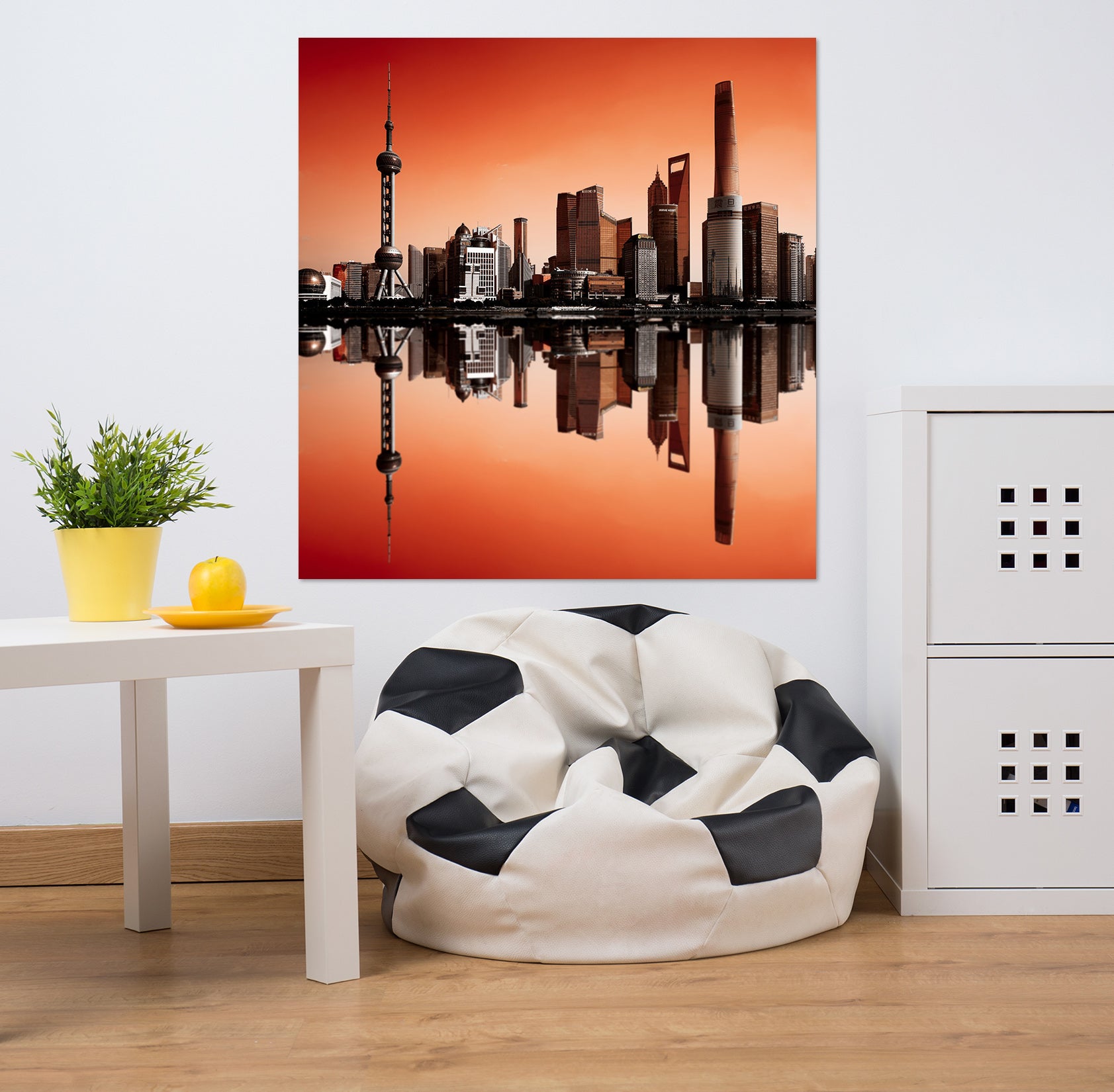 3D Sunset City 127 Marco Carmassi Wall Sticker