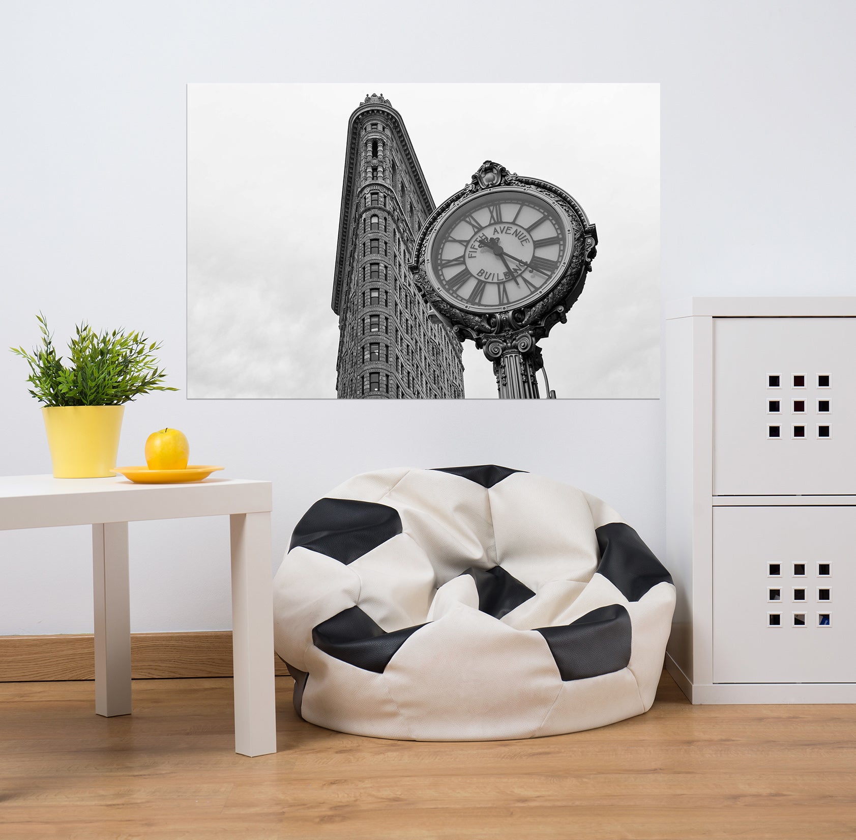 3D Giant Clock 143 Marco Carmassi Wall Sticker