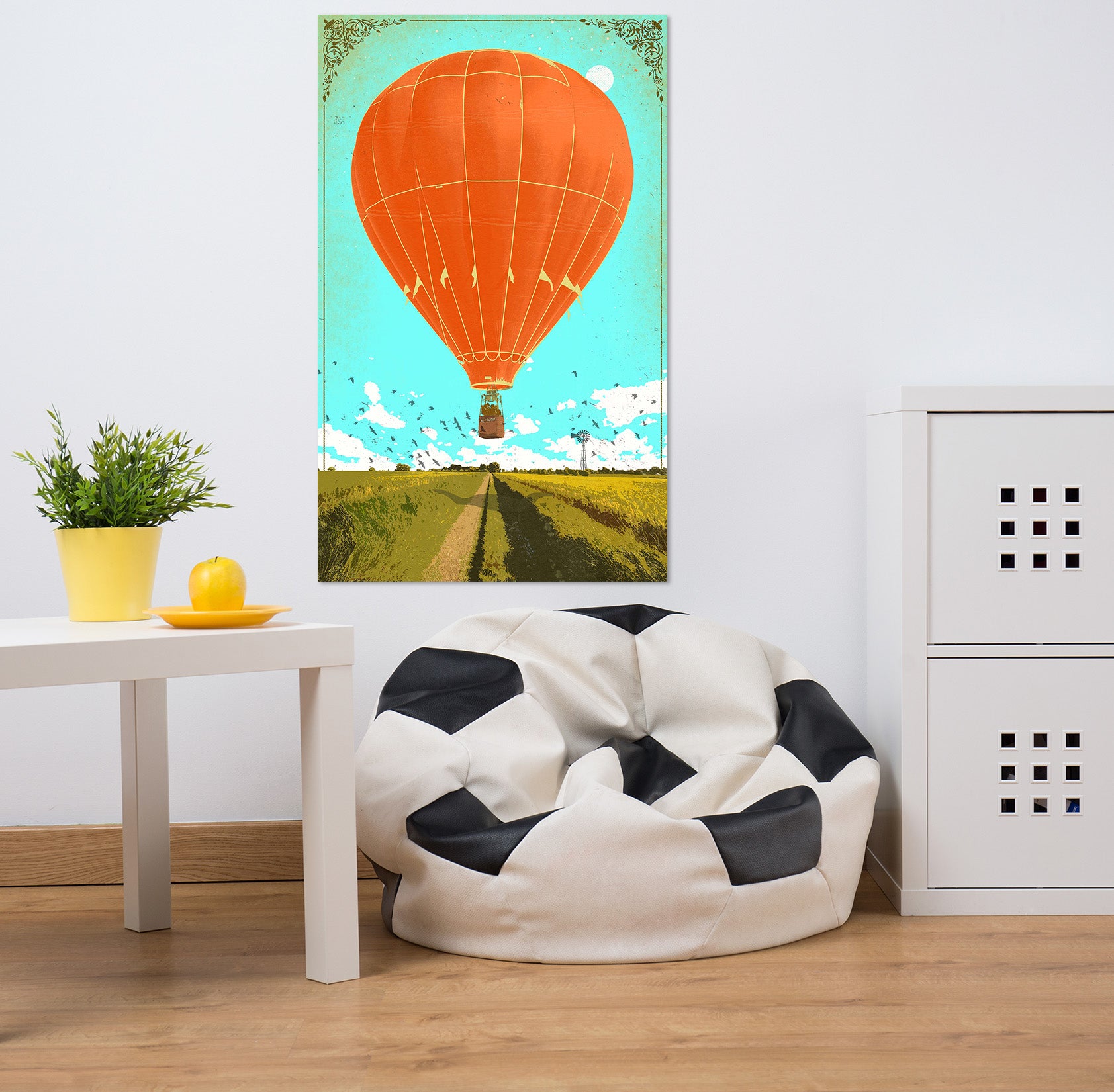 3D Hot Air Balloon 017 Showdeer Wall Sticker
