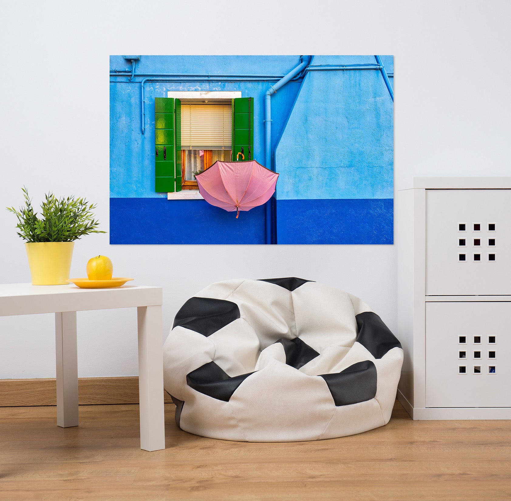 3D Pink Umbrella 150 Marco Carmassi Wall Sticker