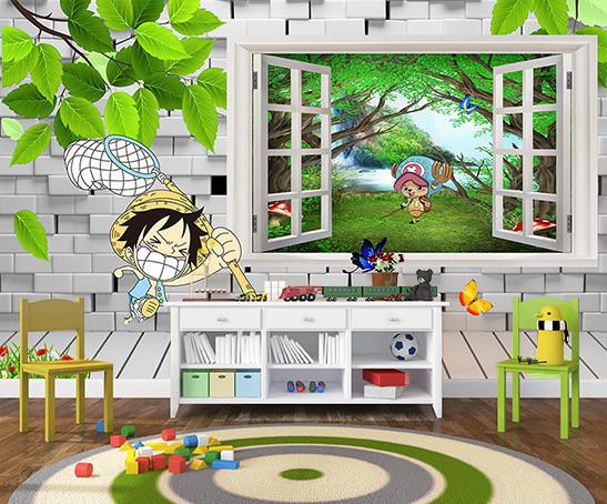 3D Trees Boys View 844 Wallpaper AJ Wallpaper