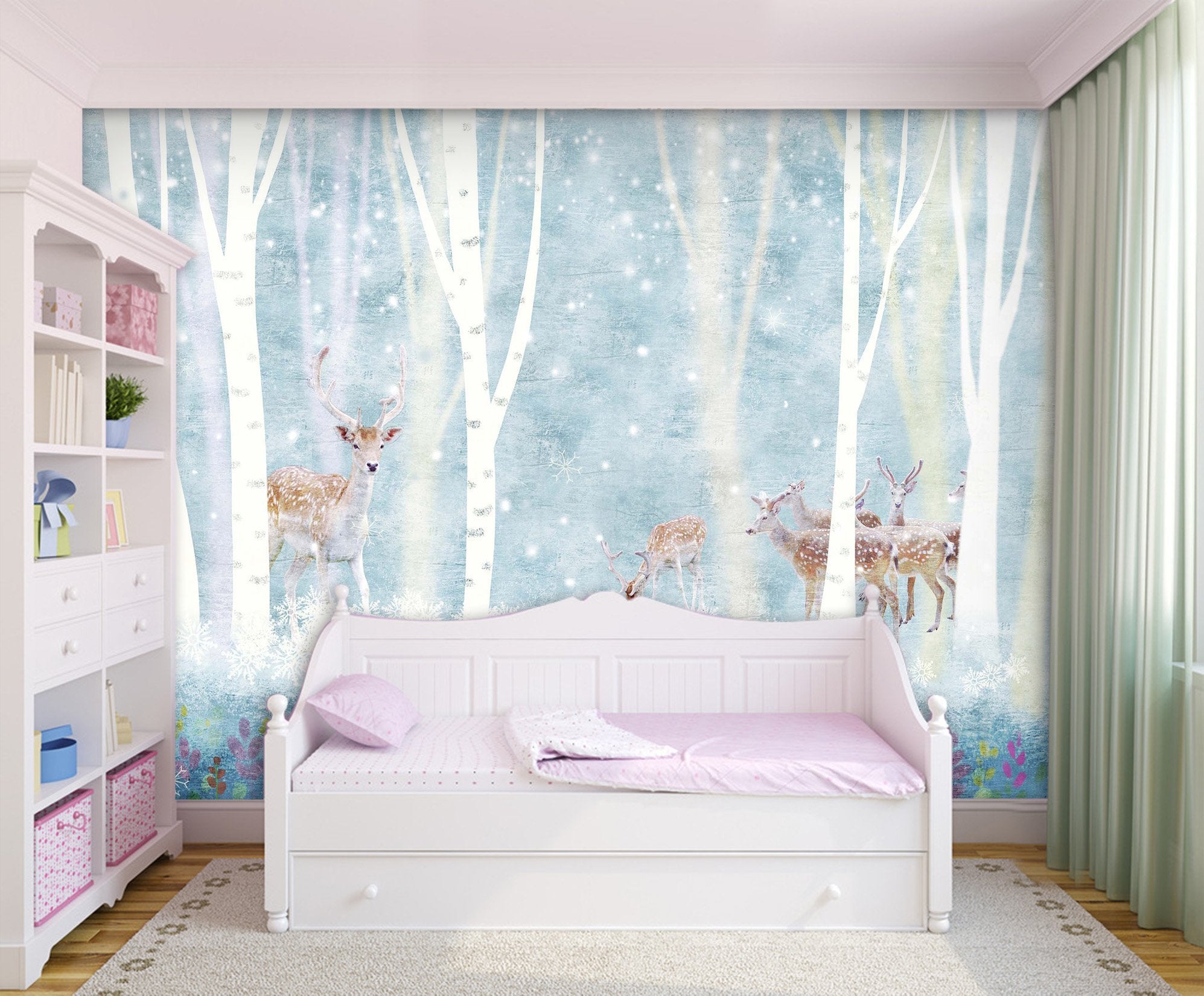 3D Tree Deer 738 Wallpaper AJ Wallpaper